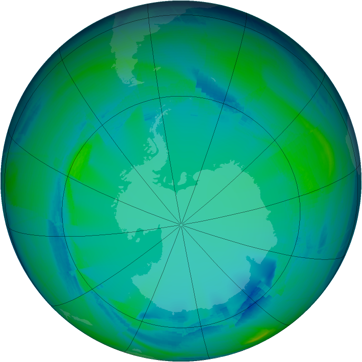Ozone Map 2008-07-27